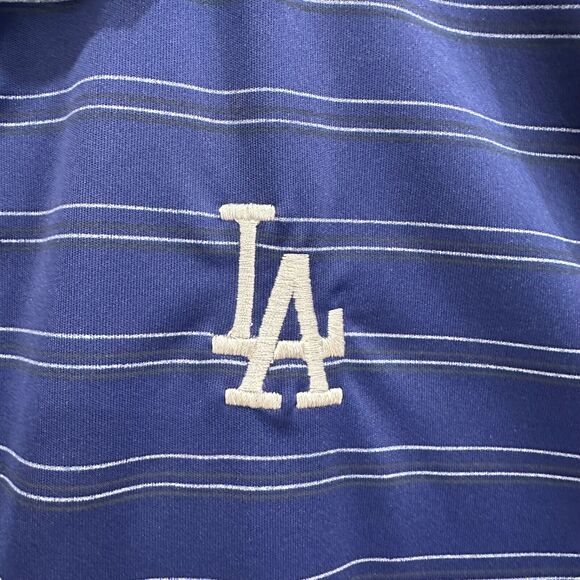 Los Angeles Dodgers MLB Polo Shirt Adult XL Blue Performance Quick Dry Baseball - Picture 3 of 8